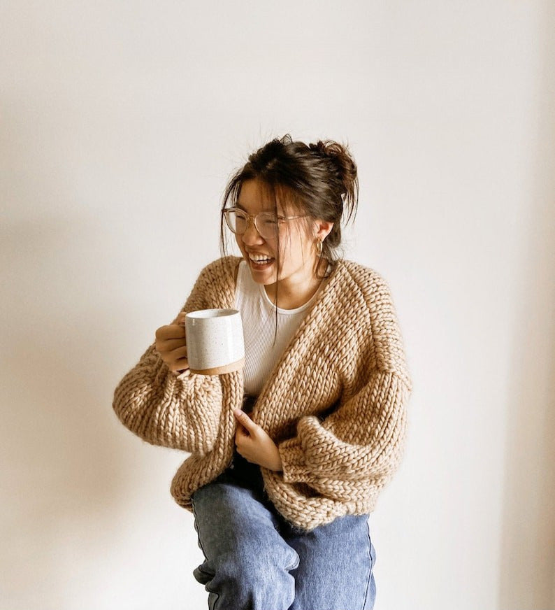 Cushion Cardigan Knitting Pattern