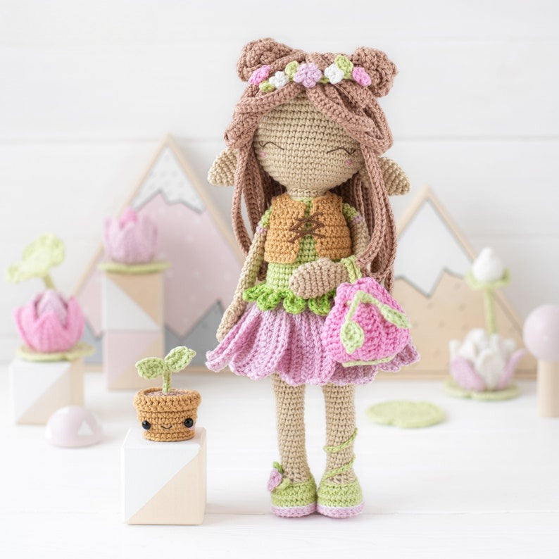 Blossom Elf Doll Crochet Pattern