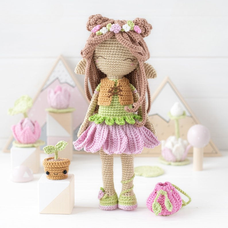 Blossom Elf Doll Crochet Pattern
