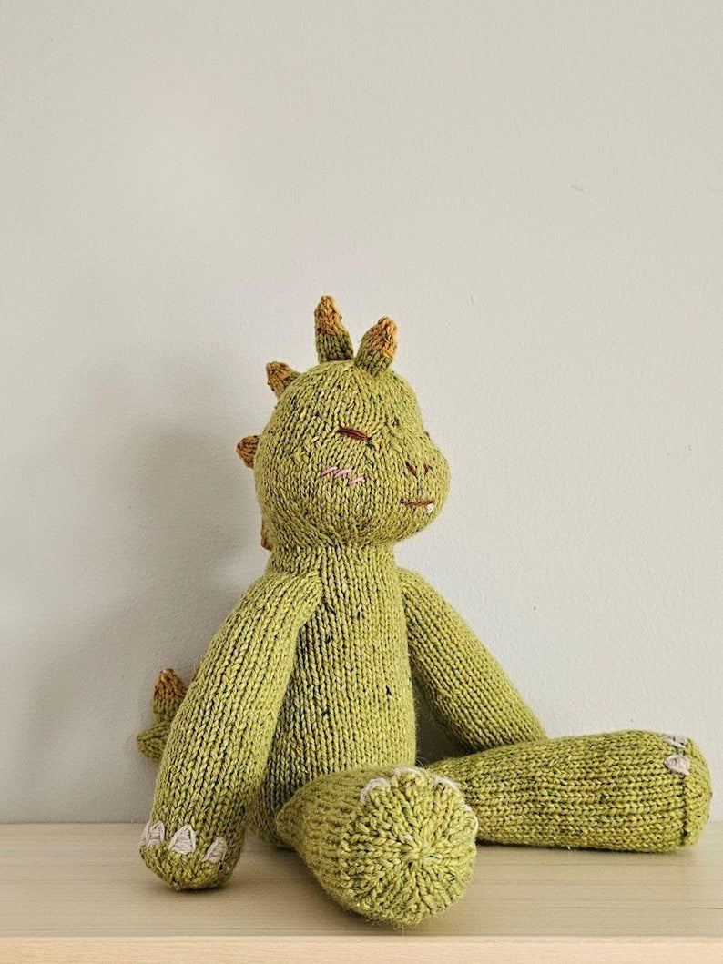 Gentle Dino Knitting Pattern