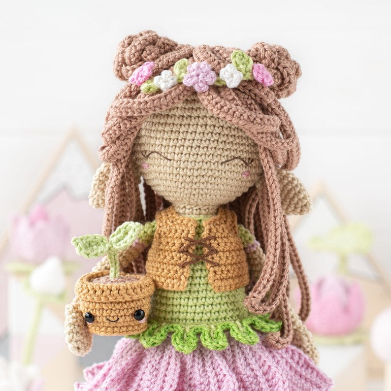 Blossom Elf Doll Crochet Pattern