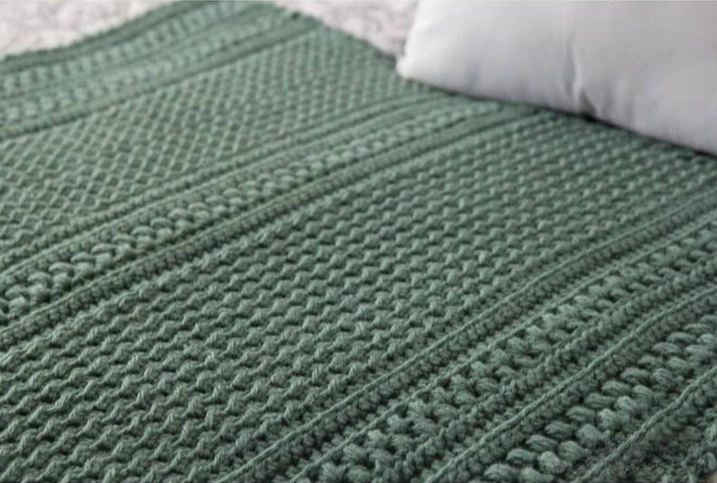Forest Meadow Blanket Crochet Pattern