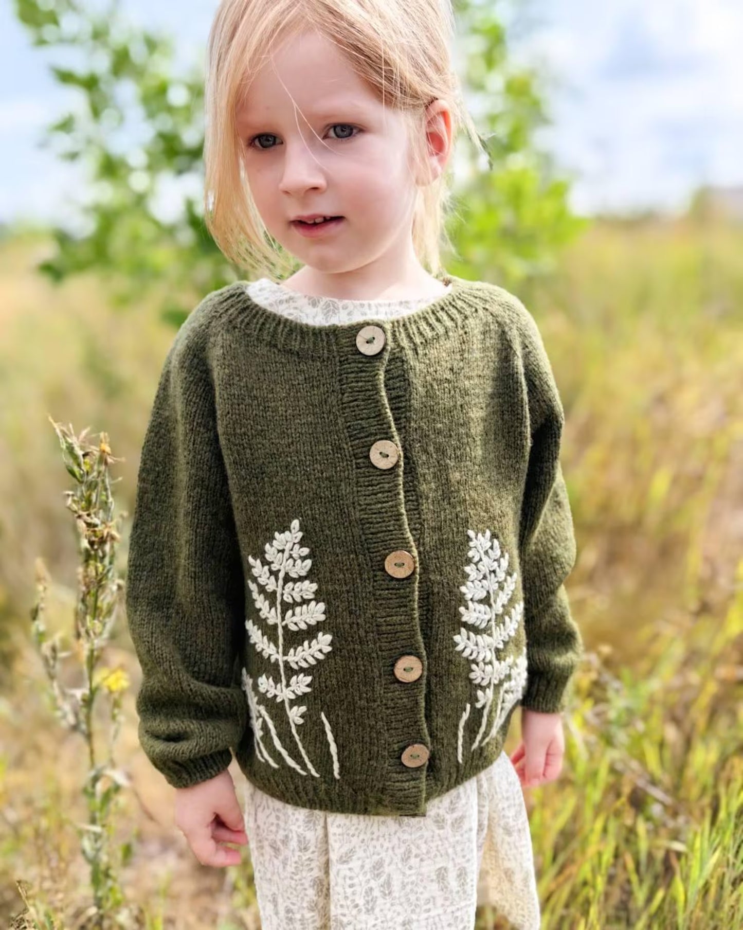 Forest Bloom Cardigan Knitting Pattern