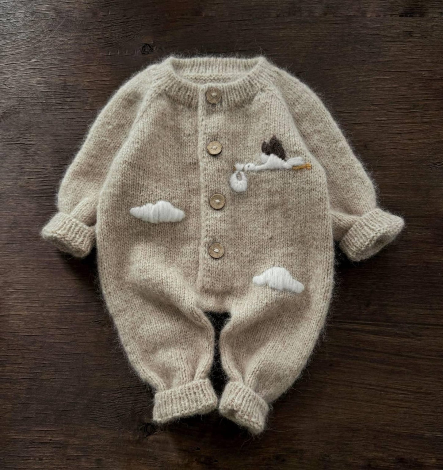 Cloudy Onesie Knitting Pattern