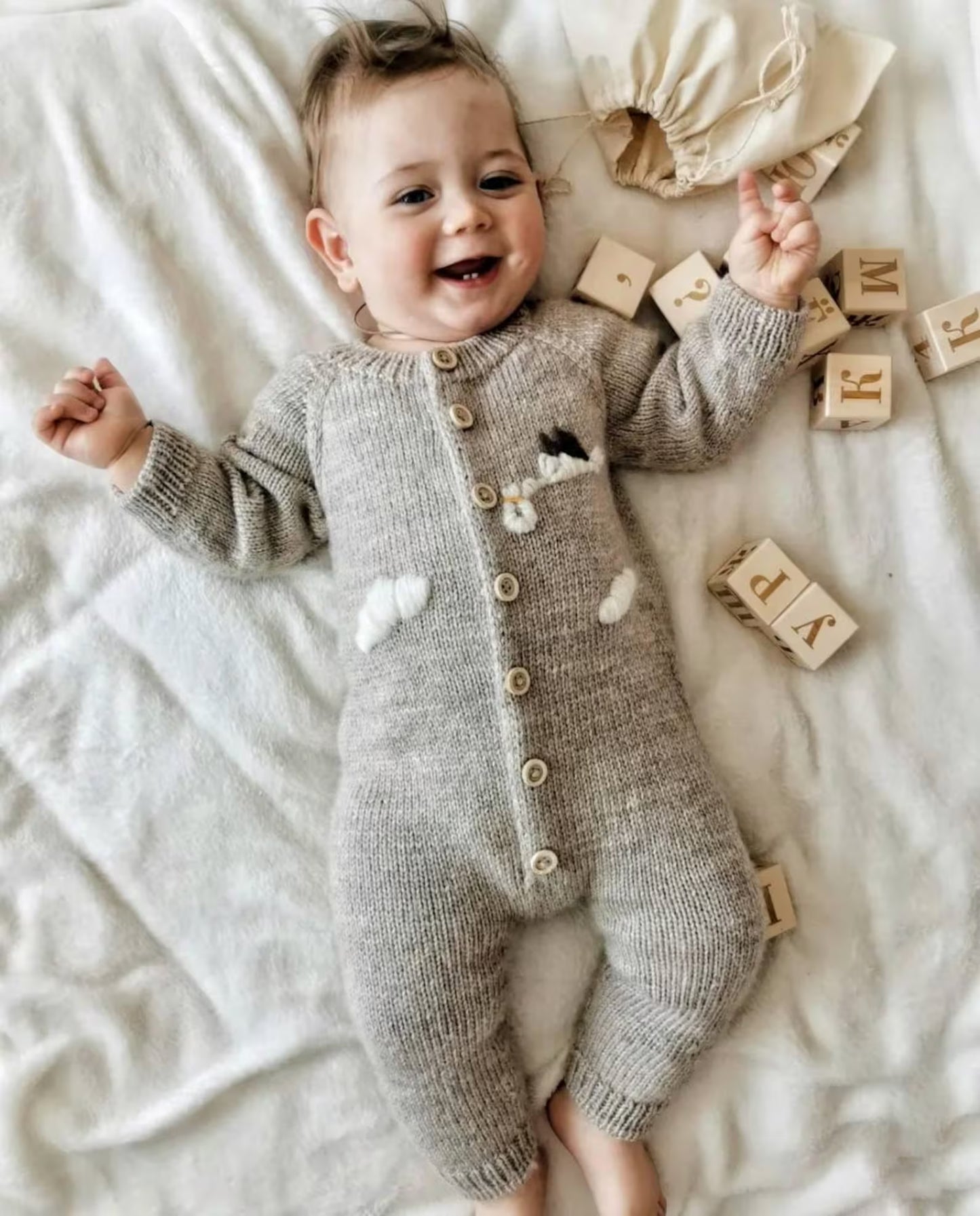 Cloudy Onesie Knitting Pattern