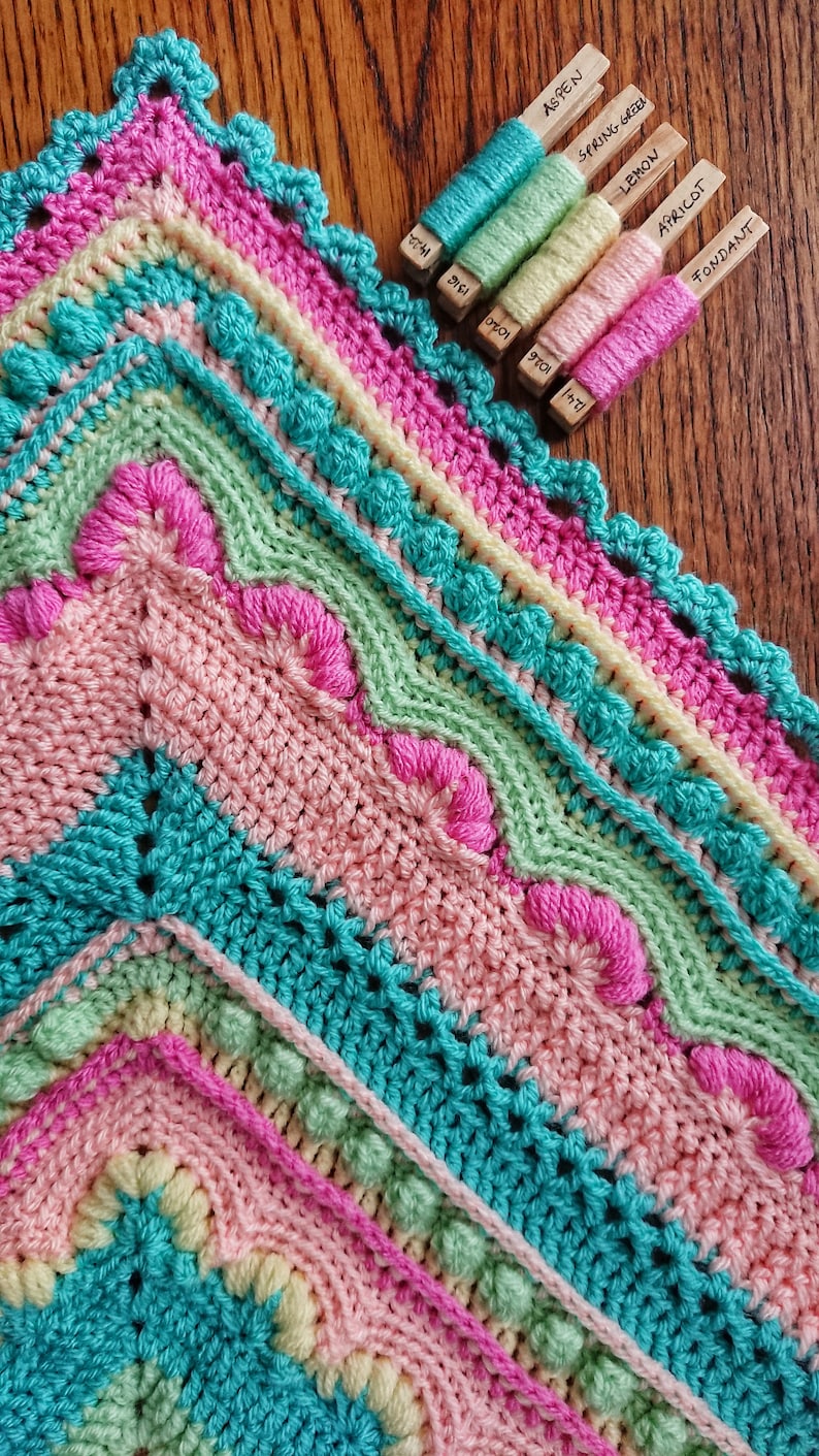 Vintage Rose Blanket Crochet Pattern