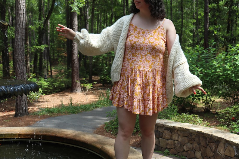 Cushion Cardigan Knitting Pattern