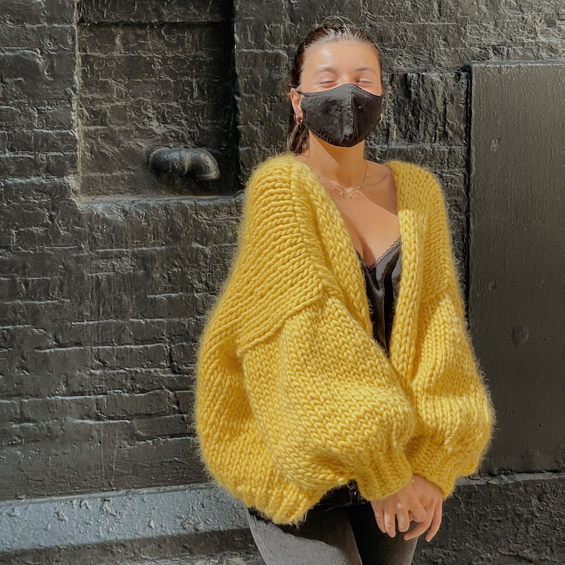Cushion Cardigan Knitting Pattern