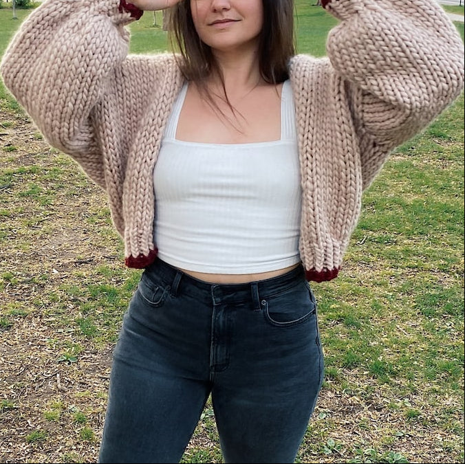 Cushion Cardigan Knitting Pattern