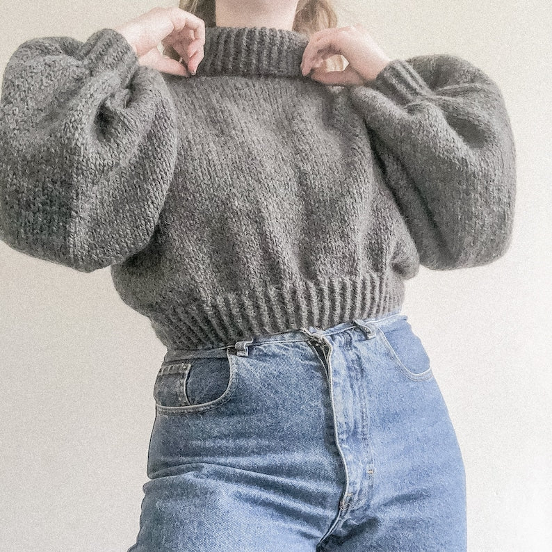 Almond Sweater Knitting Pattern