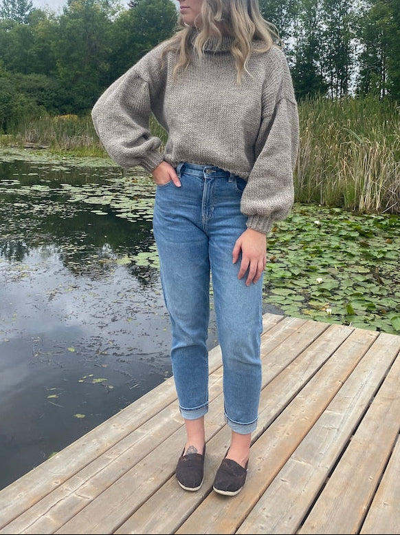 Almond Sweater Knitting Pattern