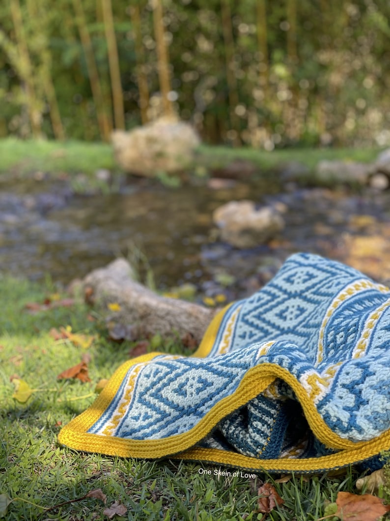 Geometry Blanket Crochet Pattern