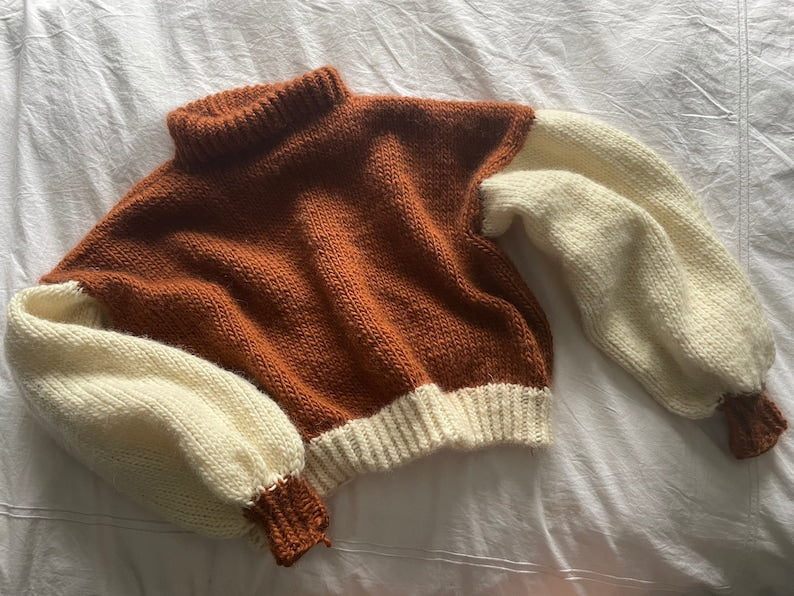 Almond Sweater Knitting Pattern