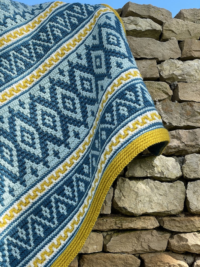 Geometry Blanket Crochet Pattern