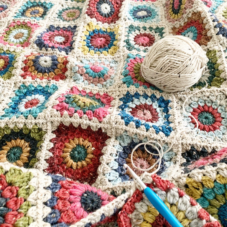 Flora Blanket Crochet Pattern