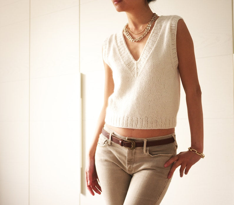 Seashell Vest Knitting Pattern