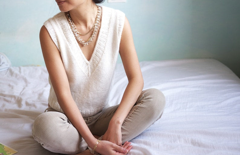 Seashell Vest Knitting Pattern