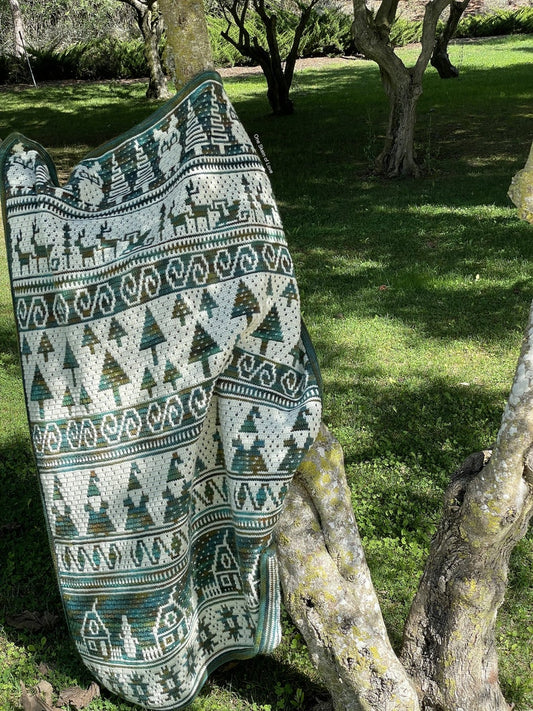 Enchanted Forest Blanket Crochet Pattern