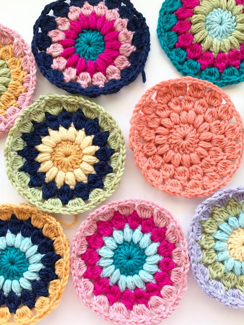 Granny Square Blanket Crochet Pattern