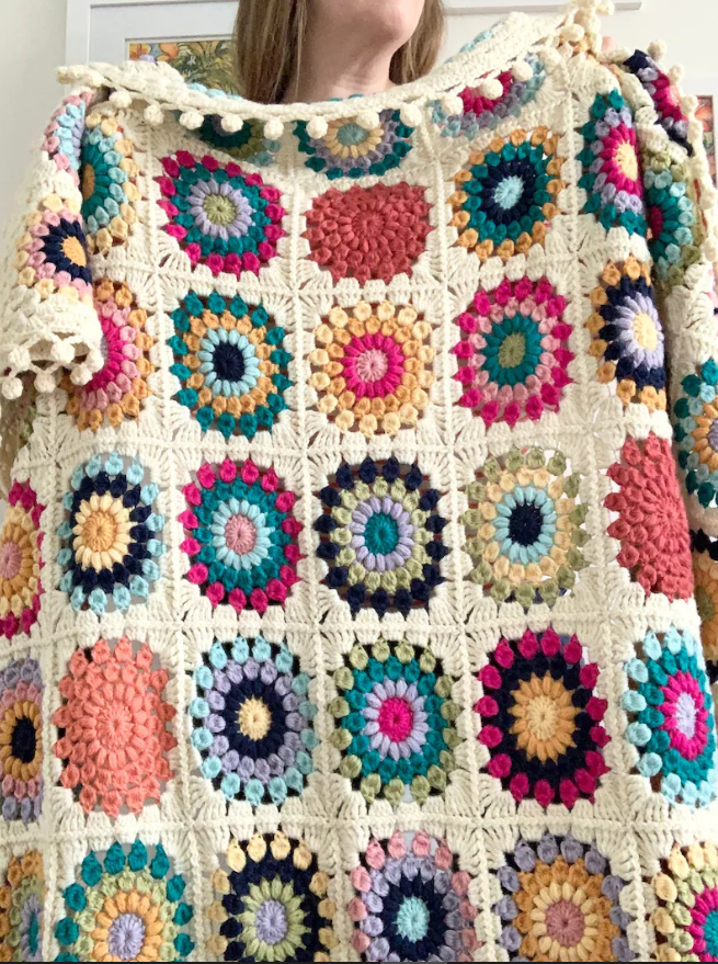 Granny Square Blanket Crochet Pattern