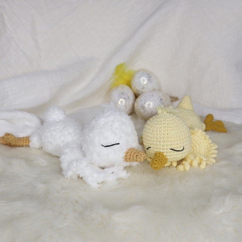 Sleepy Chick Crochet Pattern