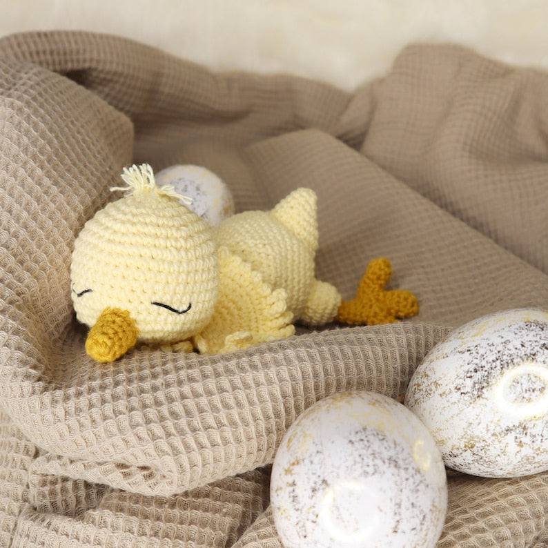 Sleepy Chick Crochet Pattern