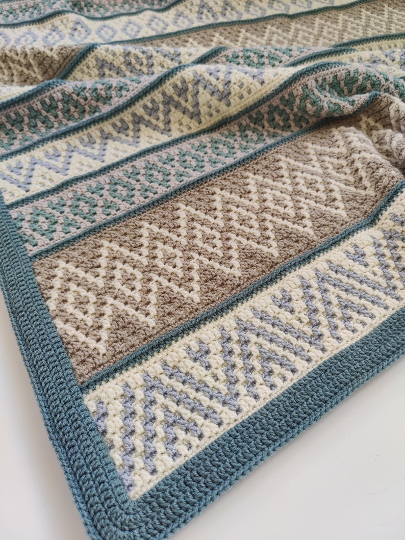 Oceanic Blanket Crochet Pattern