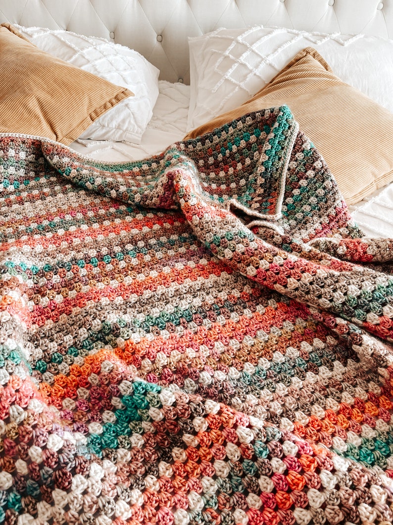 Autumn Breeze Blanket Crochet Pattern
