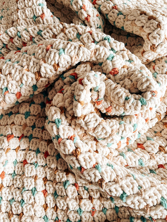 Tranquil Waves Blanket Crochet Pattern