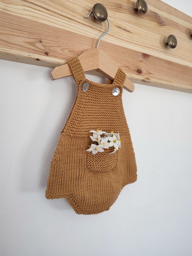 Honey Pocket Romper Knitting Pattern