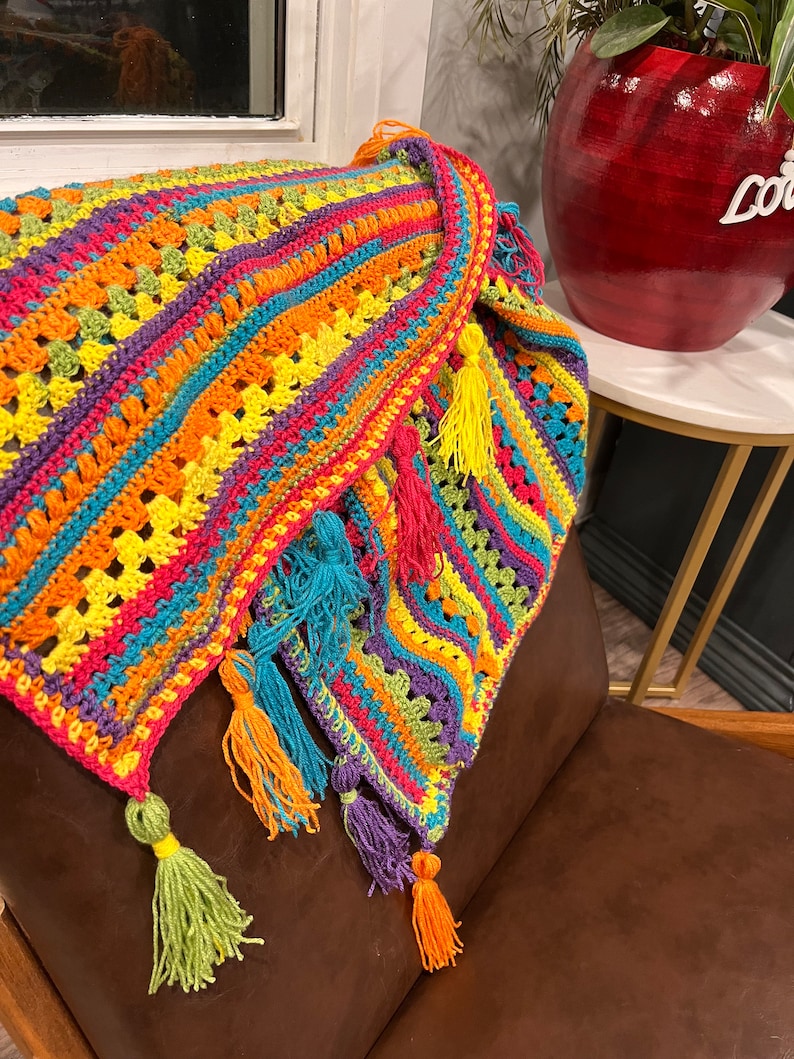 Colorburst Blanket Crochet Pattern
