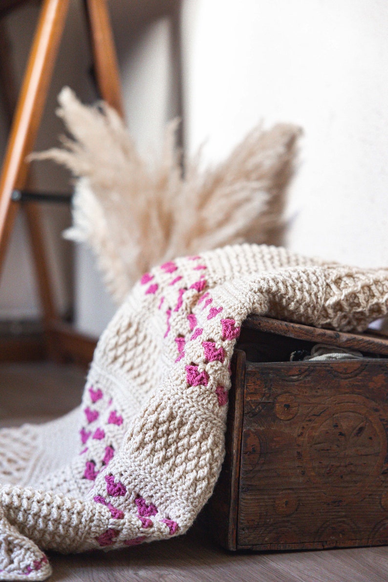 Heartstone Blanket Crochet Pattern