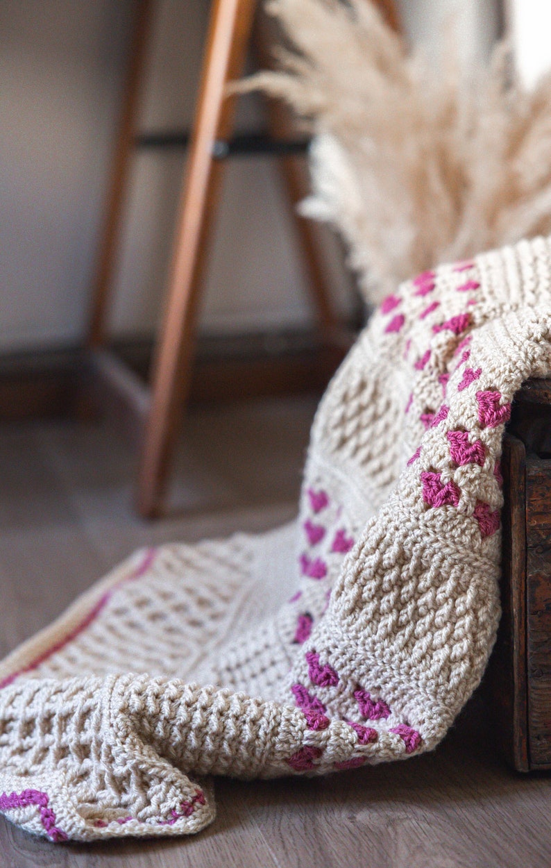 Heartstone Blanket Crochet Pattern