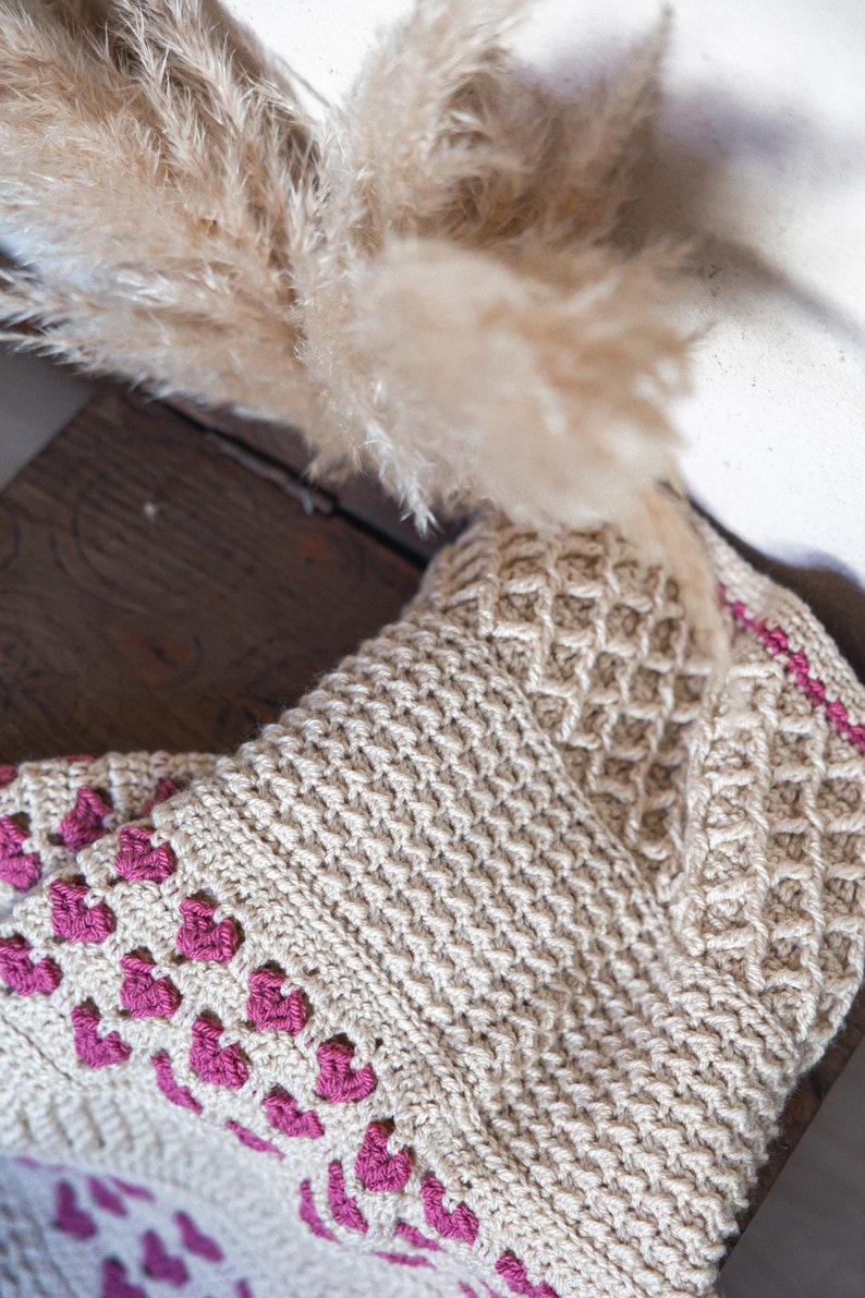 Heartstone Blanket Crochet Pattern