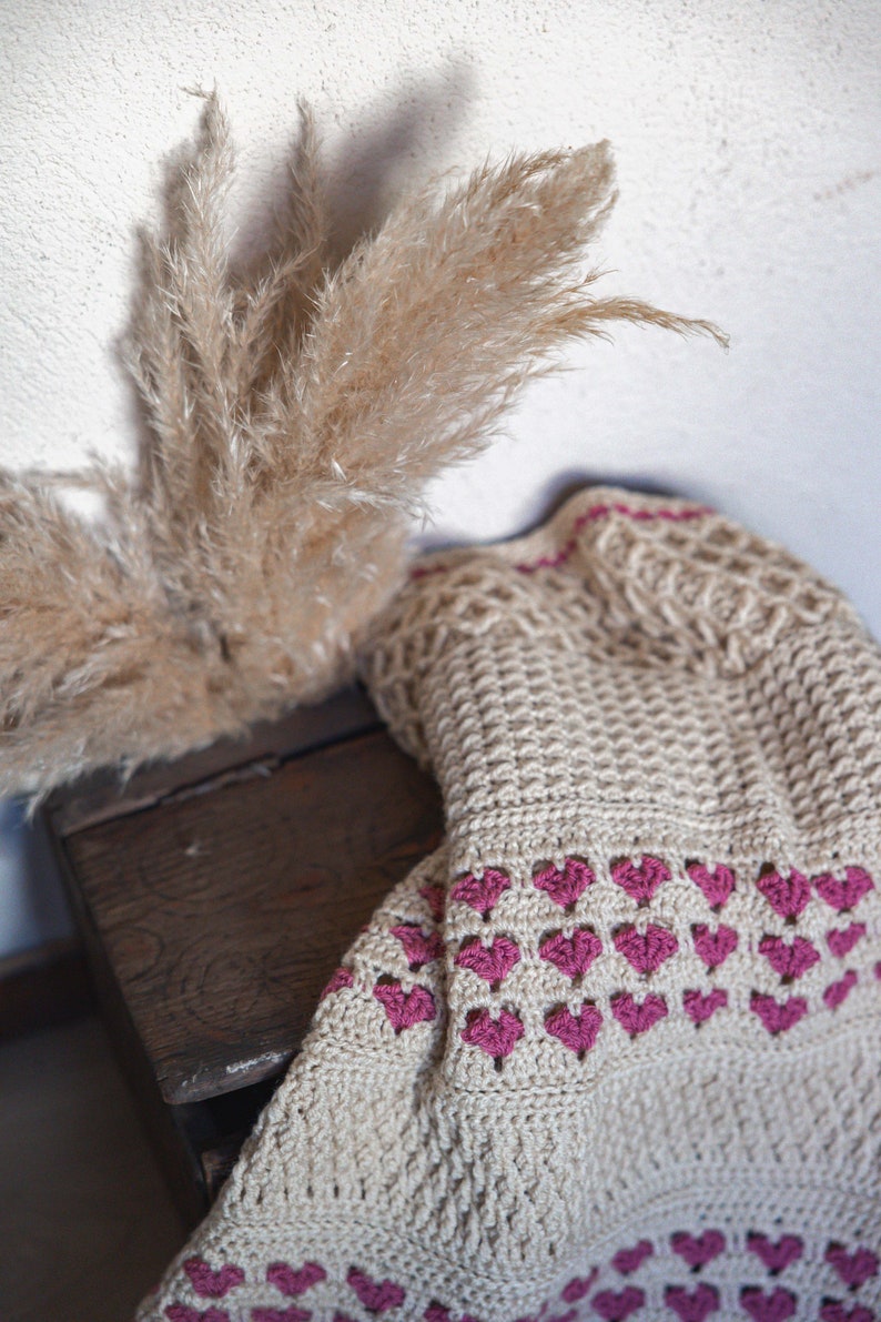 Heartstone Blanket Crochet Pattern