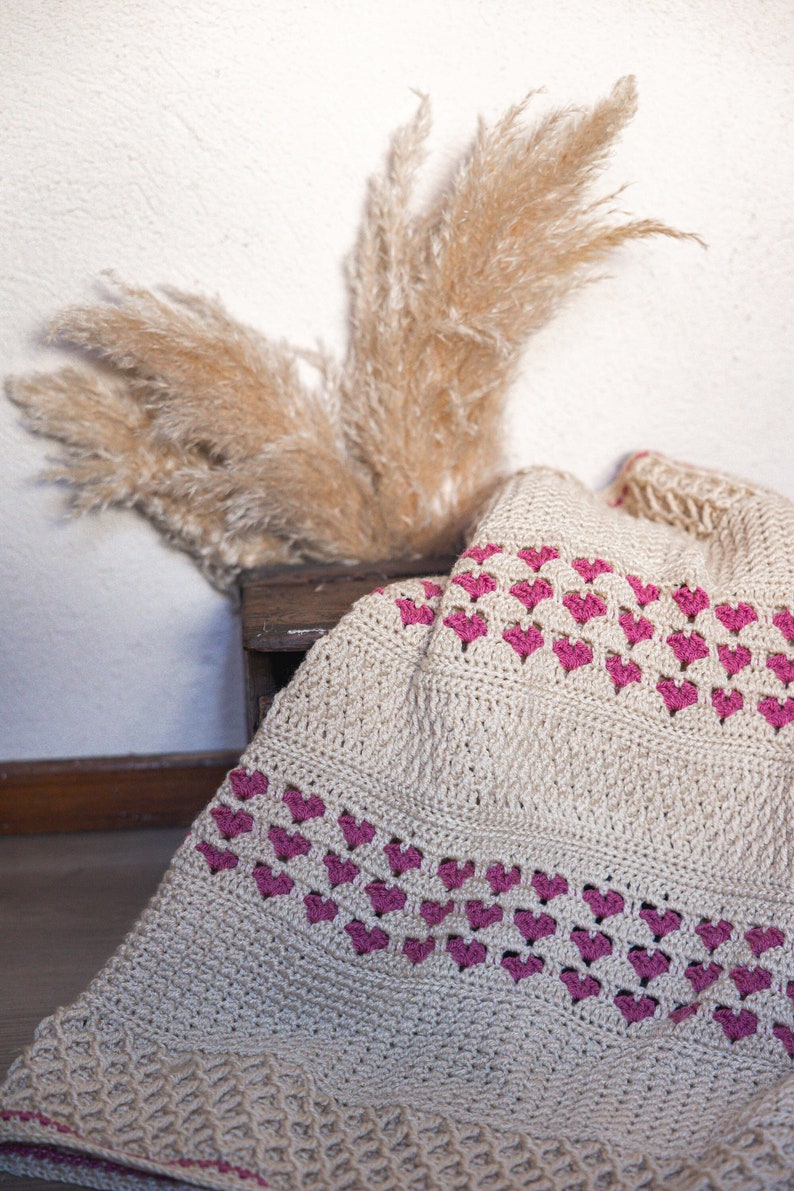 Heartstone Blanket Crochet Pattern