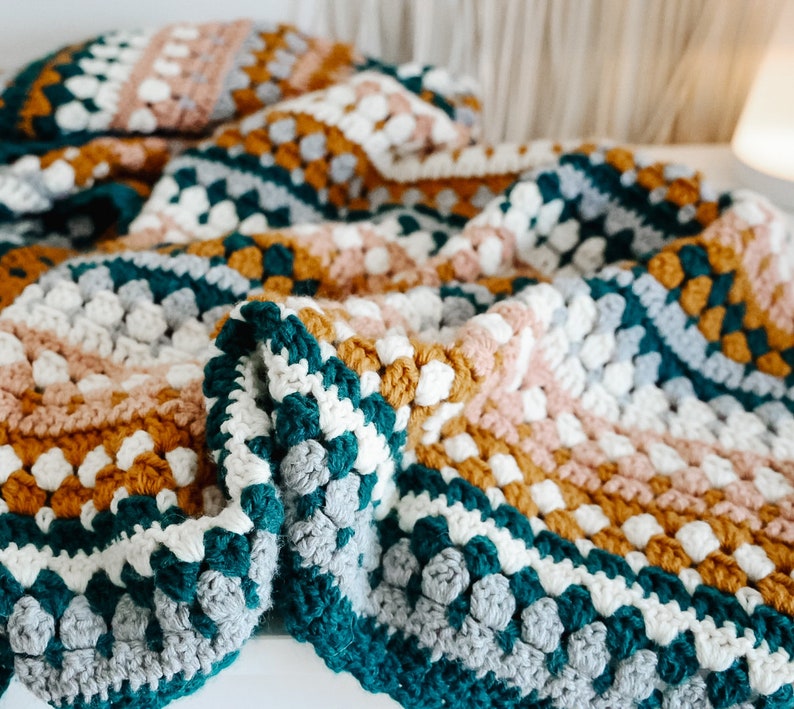 Rustic River Blanket Crochet Pattern