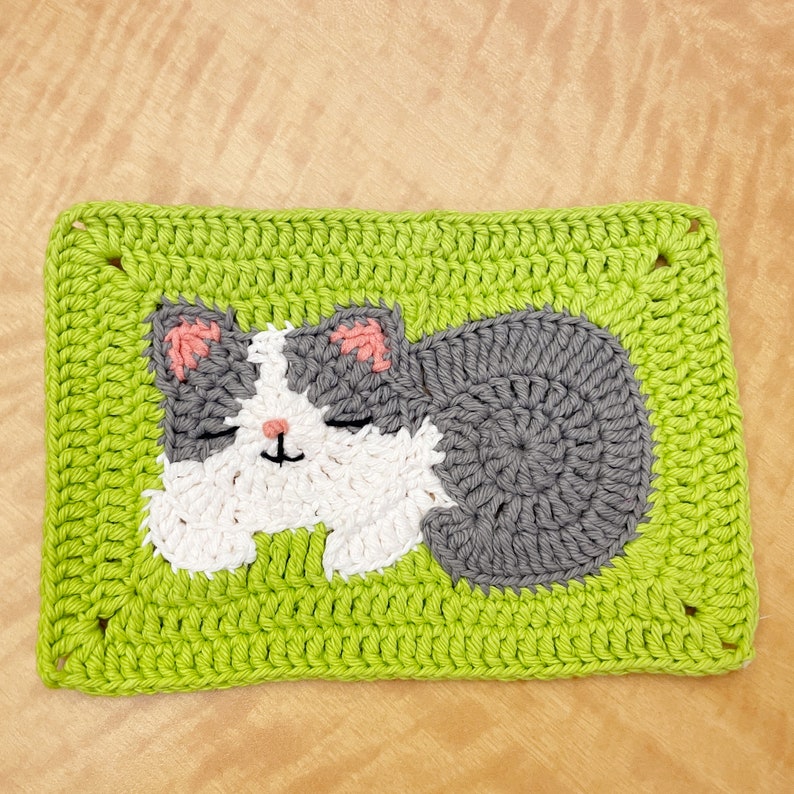 Cozy Cat Squares Crochet Pattern