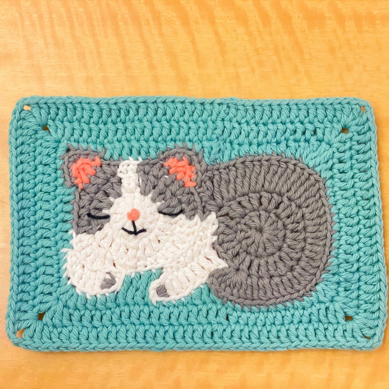 Cozy Cat Squares Crochet Pattern