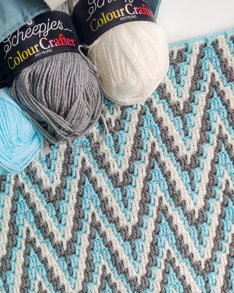 Frozen Trails Blanket Crochet Pattern
