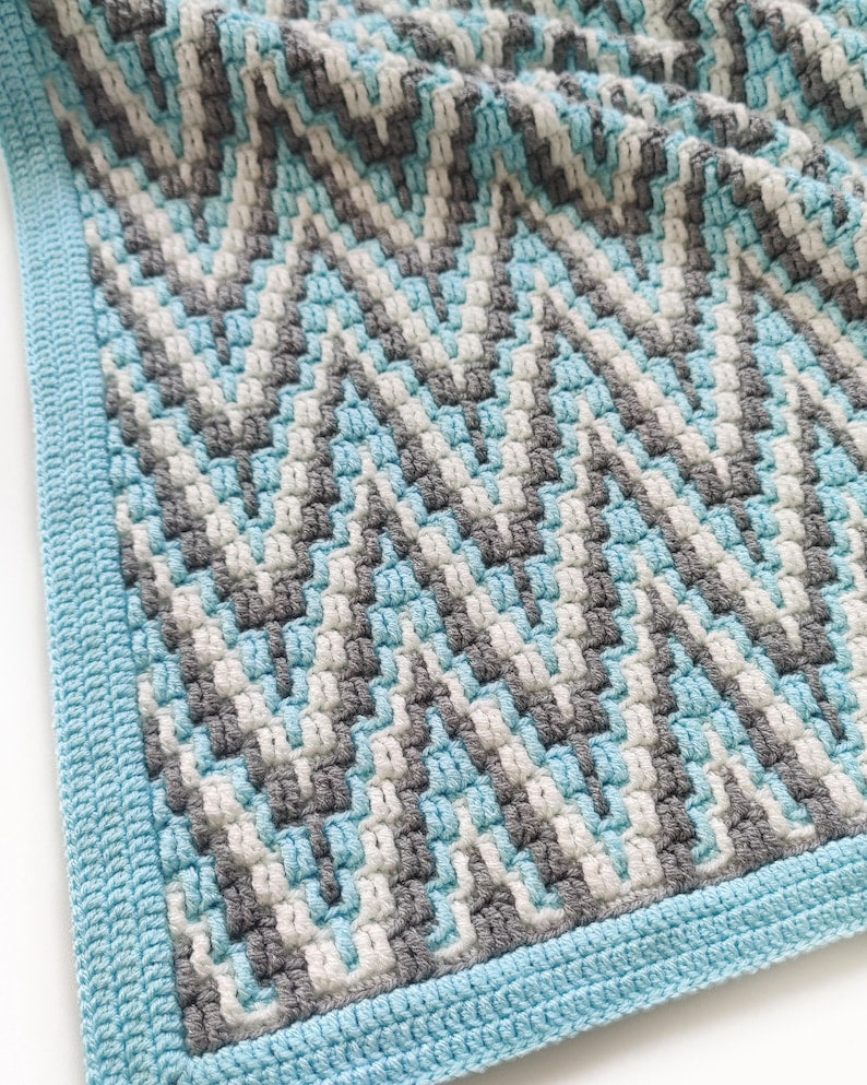 Frozen Trails Blanket Crochet Pattern