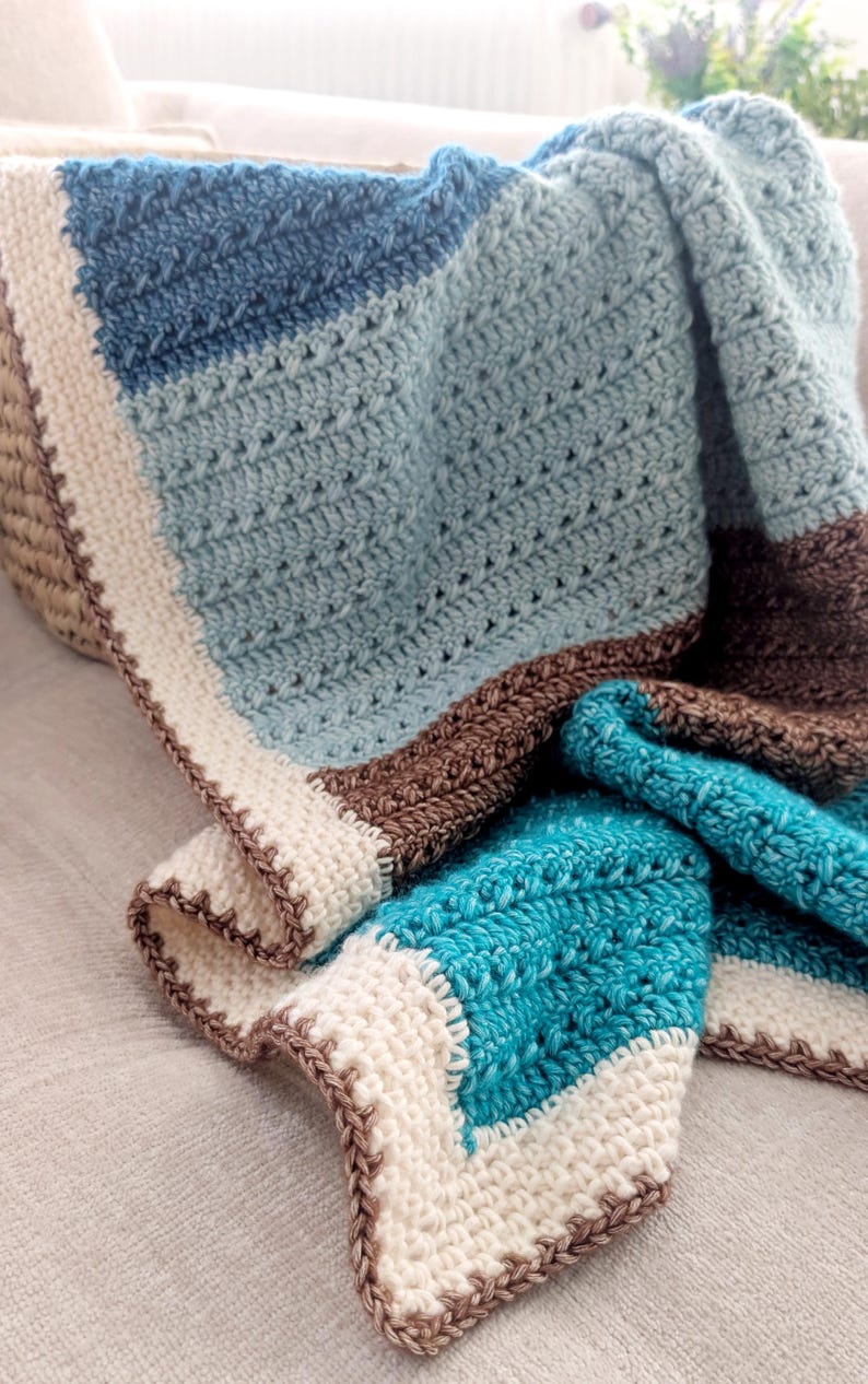 Colorwave Blanket Crochet Pattern