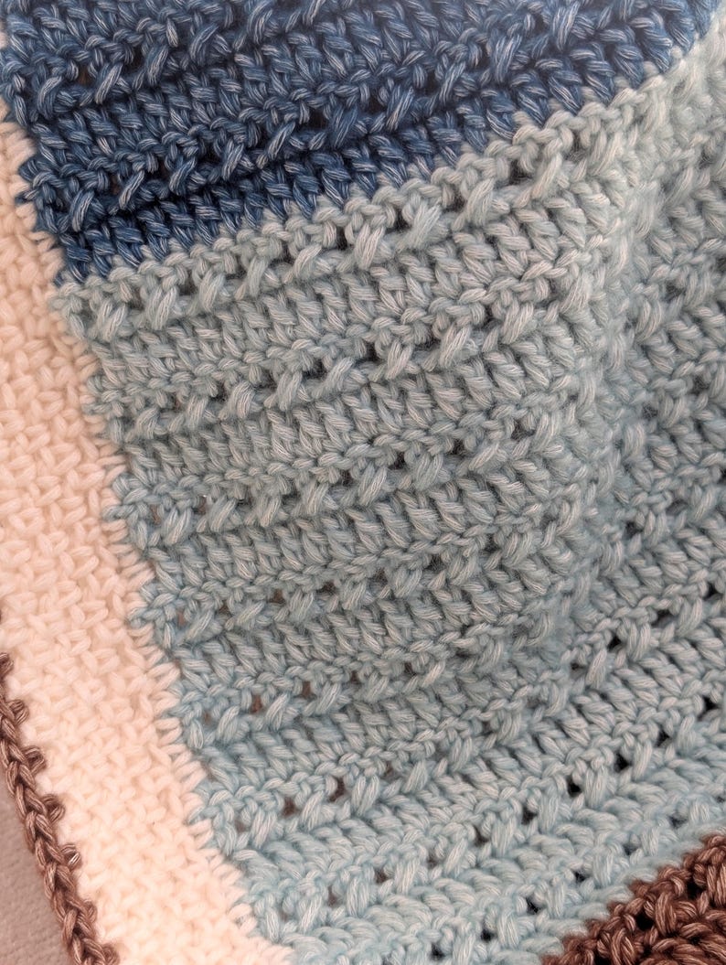 Colorwave Blanket Crochet Pattern