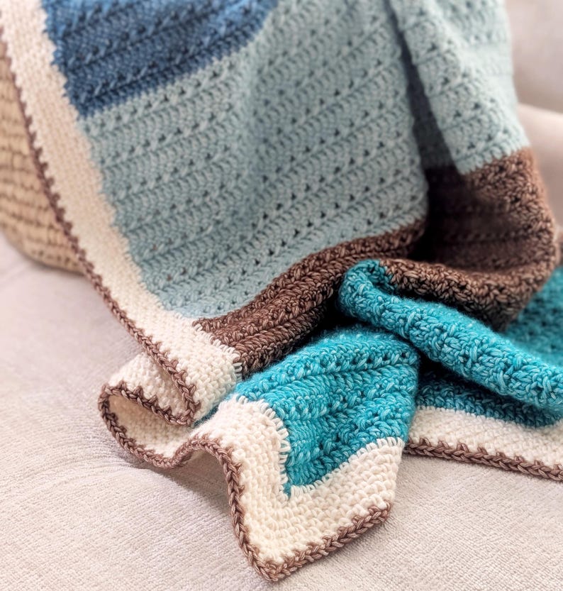 Colorwave Blanket Crochet Pattern