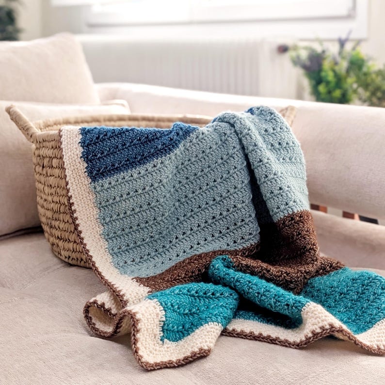 Colorwave Blanket Crochet Pattern