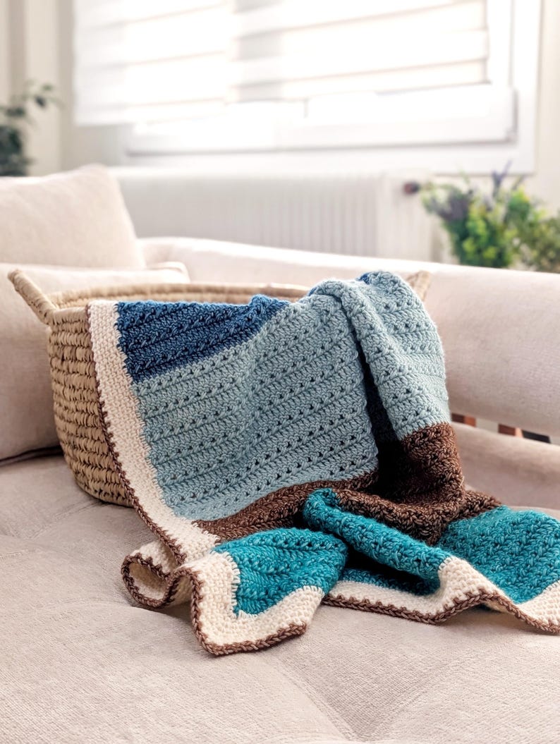 Colorwave Blanket Crochet Pattern