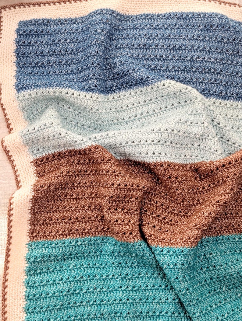Colorwave Blanket Crochet Pattern