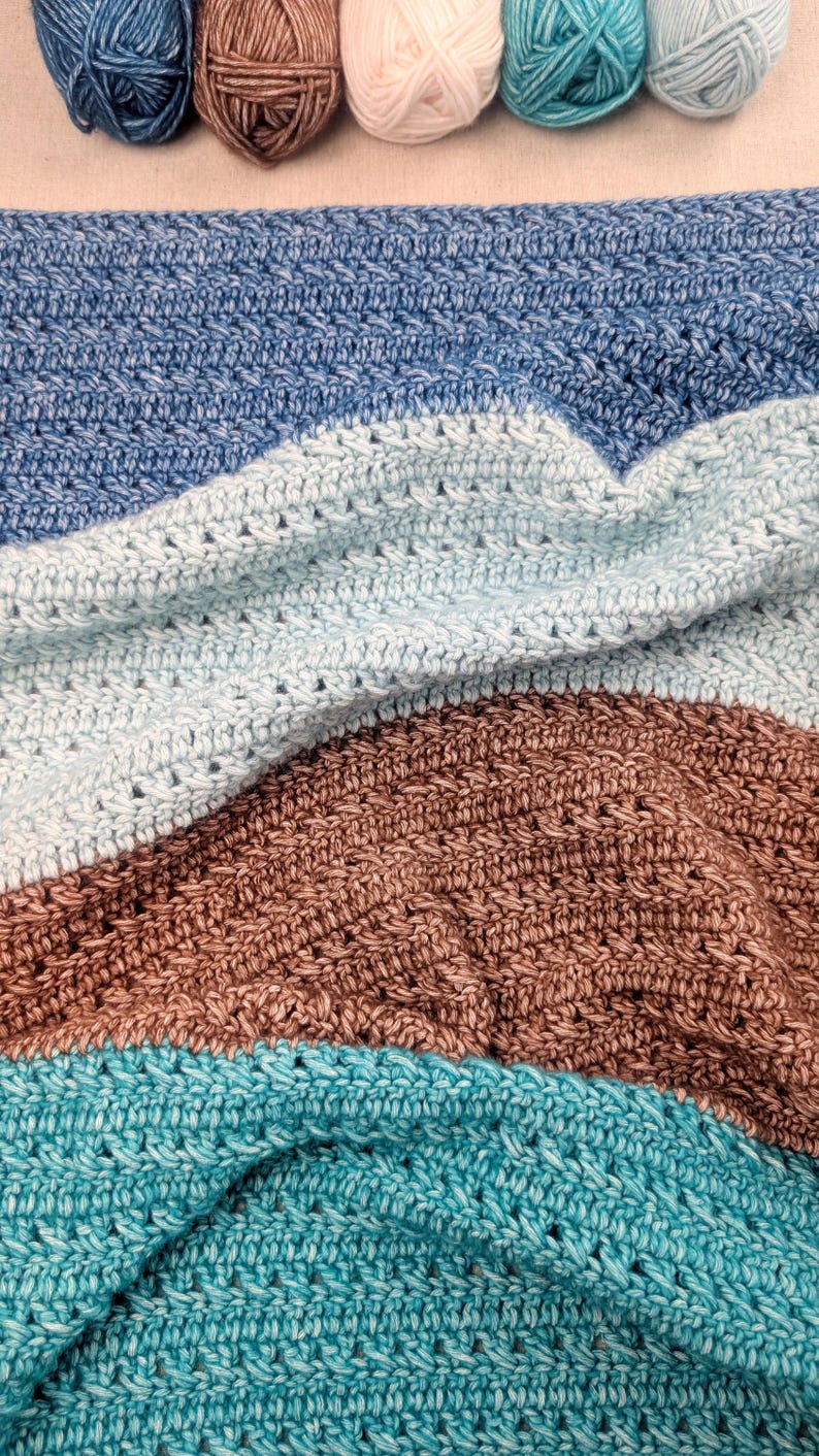 Colorwave Blanket Crochet Pattern