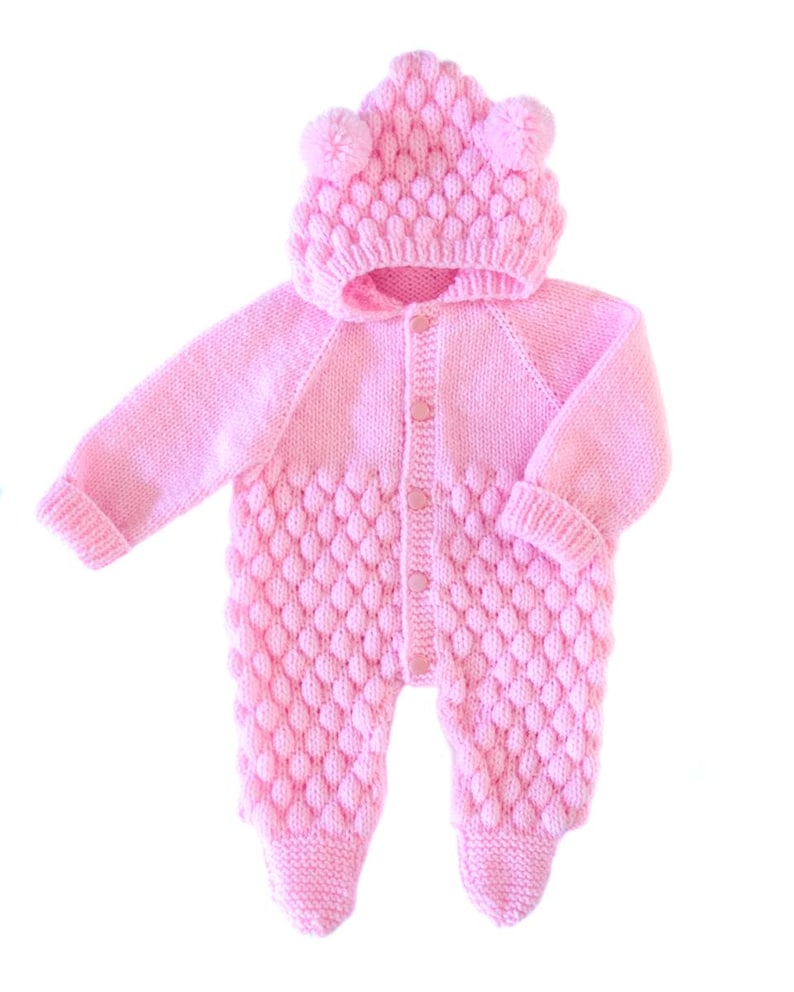 Bubble Baby Jumpsuit Knitting Pattern
