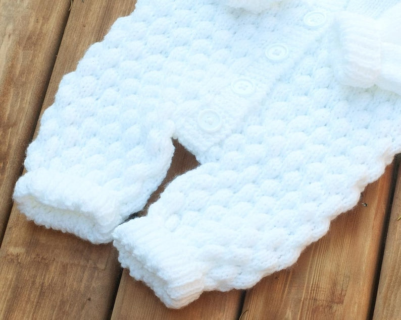Bubble Baby Jumpsuit Knitting Pattern